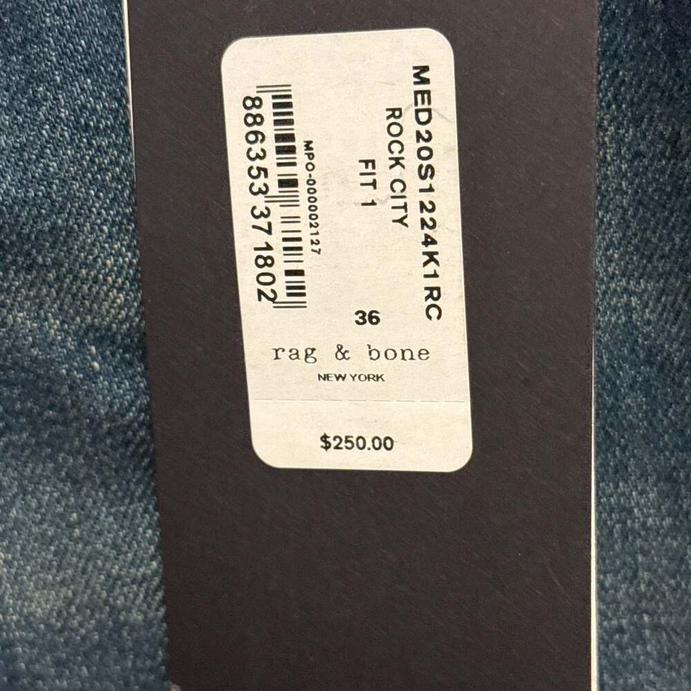 Rag & Bone Rock City Fit 1 Jeans, Size 36